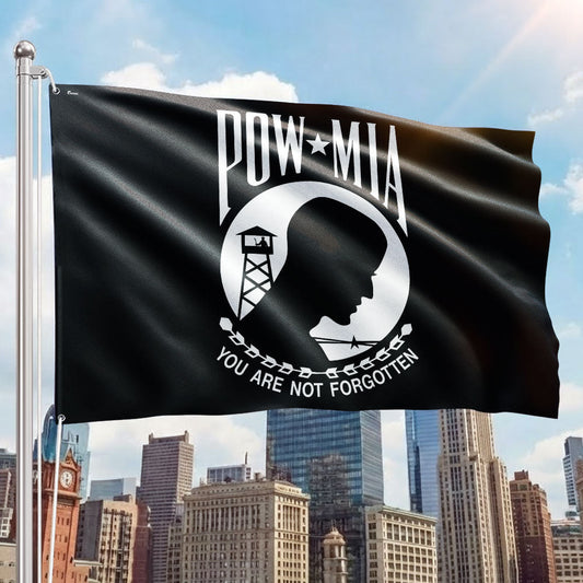 Patriotic POW/MIA Grommet Flag - You Are Not Forgotten, Canvas, Double-Sided
