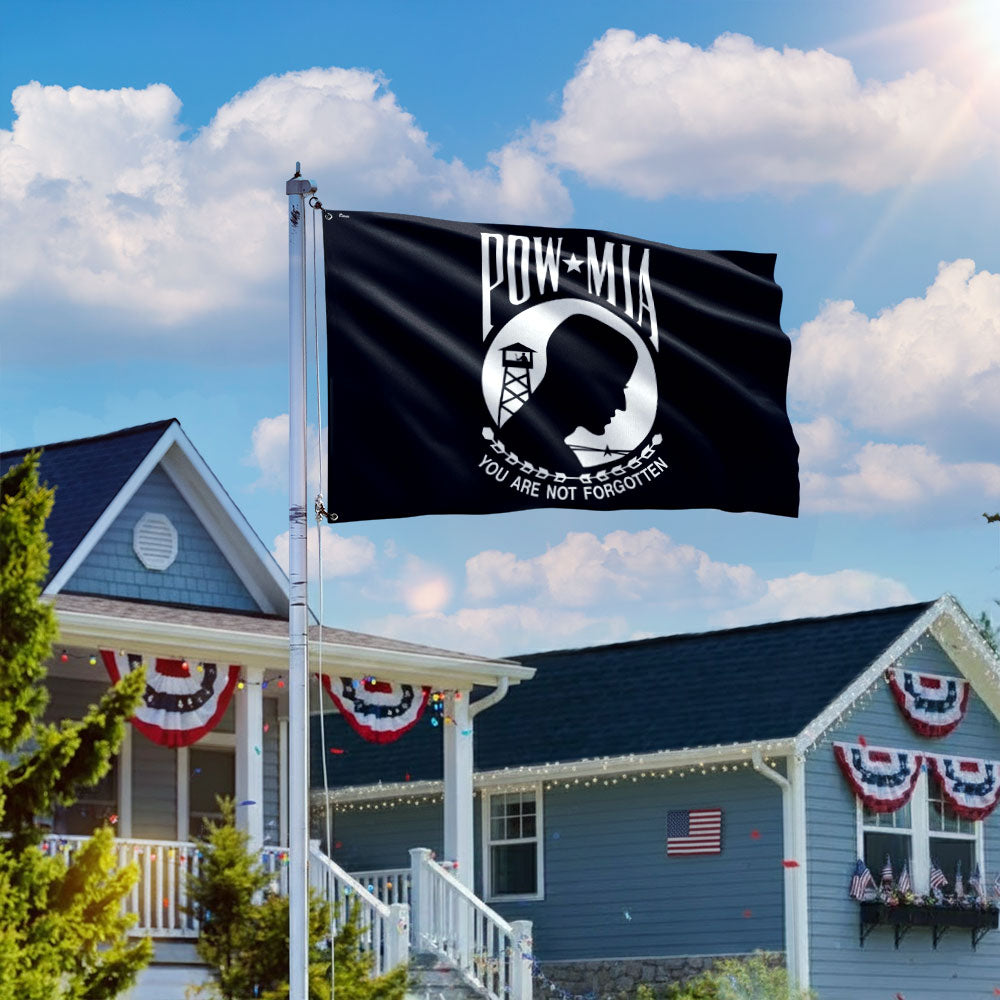 Patriotic POW/MIA Grommet Flag - You Are Not Forgotten, Canvas, Double-Sided