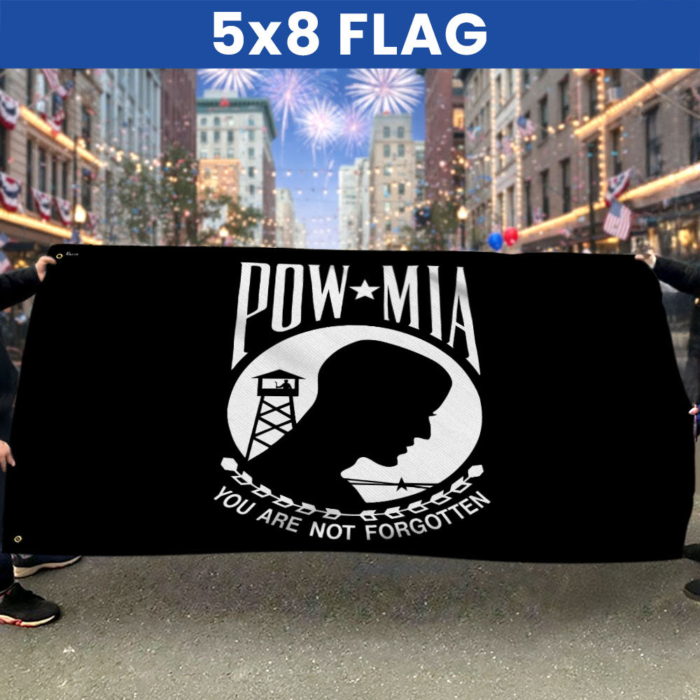 Patriotic POW/MIA Grommet Flag - You Are Not Forgotten, Canvas, Double-Sided