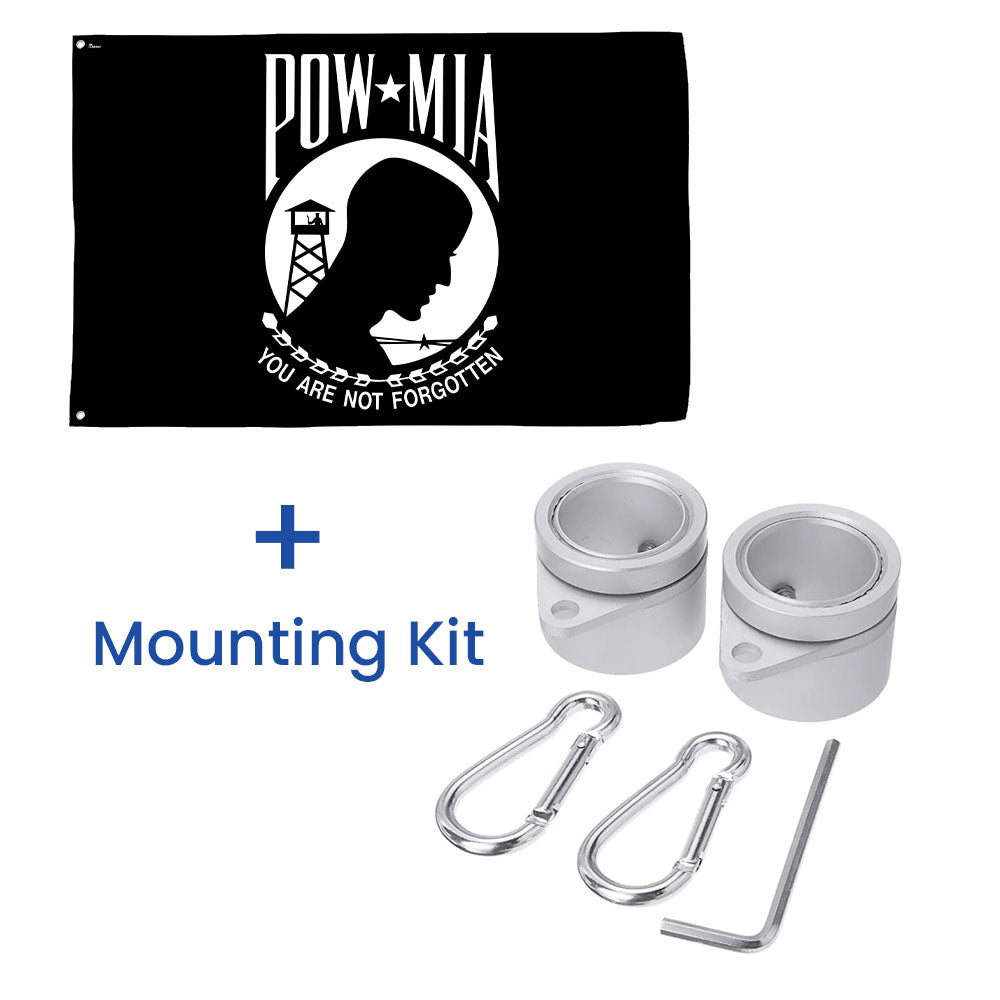 Patriotic POW/MIA Grommet Flag - You Are Not Forgotten, Canvas, Double-Sided