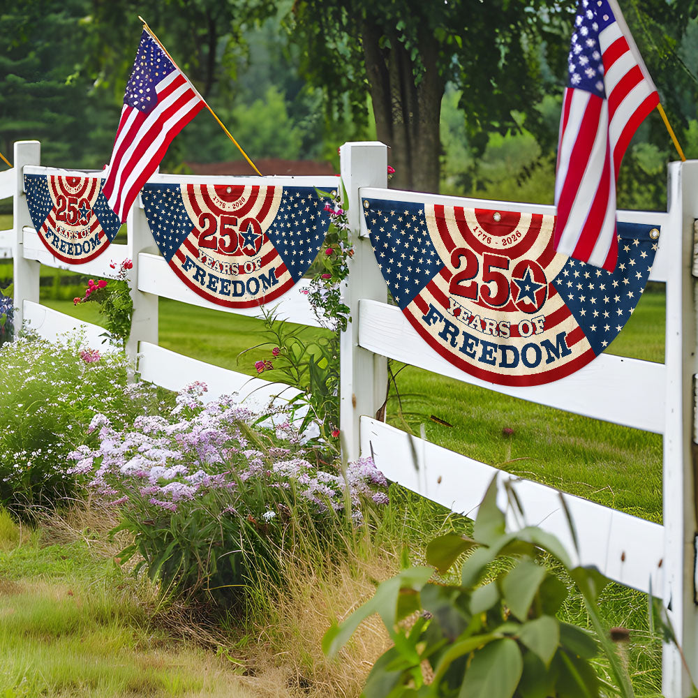 250 Years of Freedom Vintage Fan Flag 1776-2026