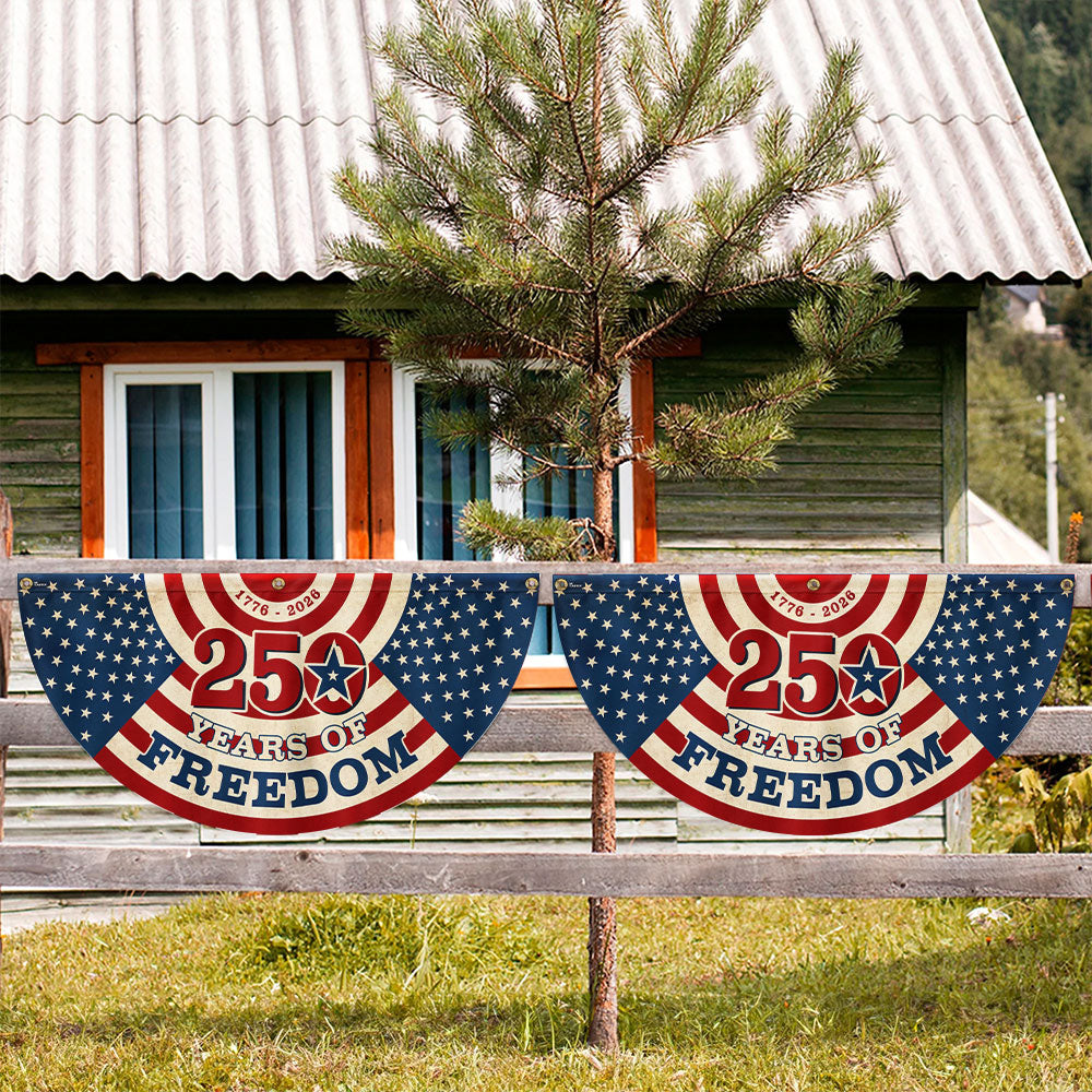 250 Years of Freedom Vintage Fan Flag 1776-2026