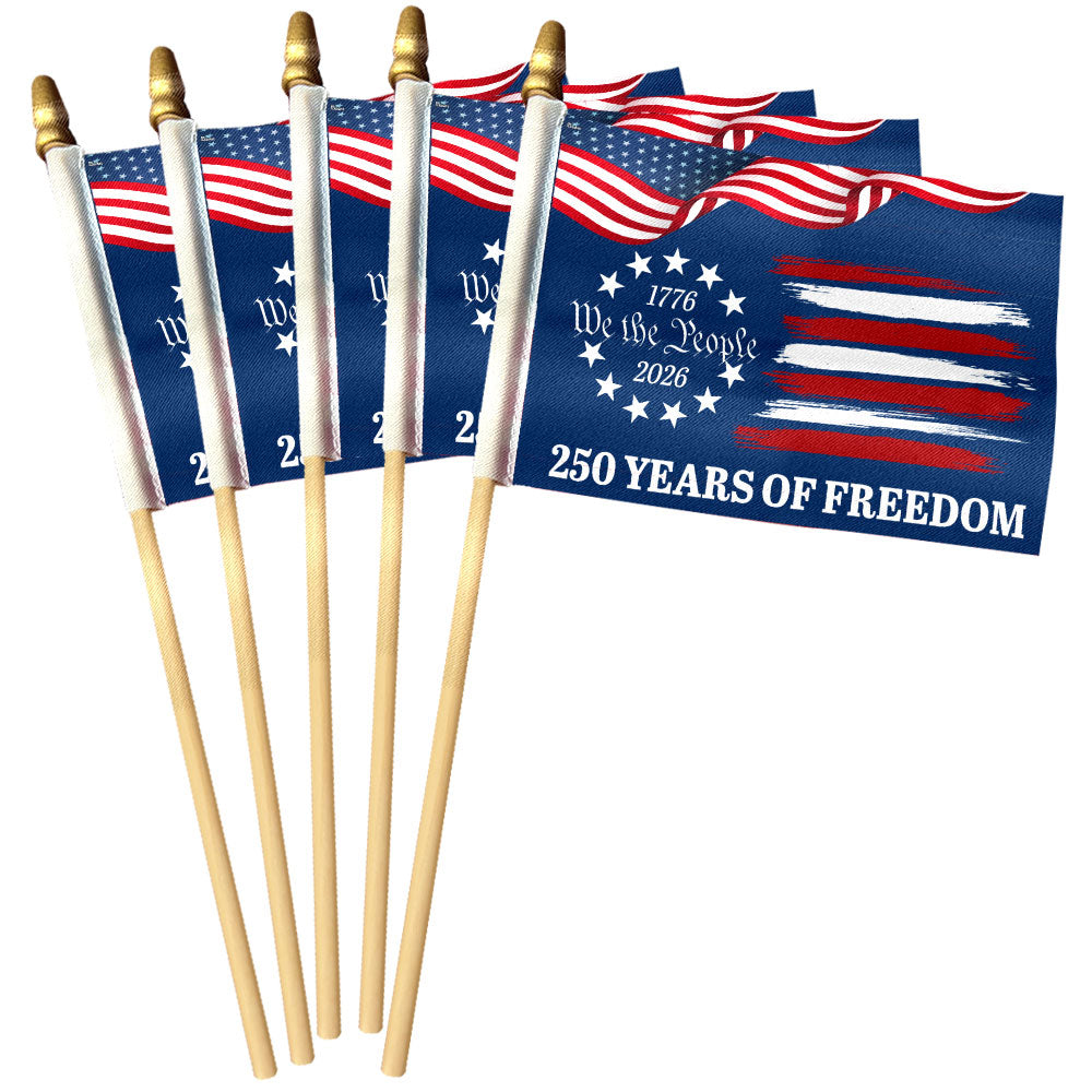 Handheld American Flag for 250th Anniversary Semiquincentennial 1776-2026