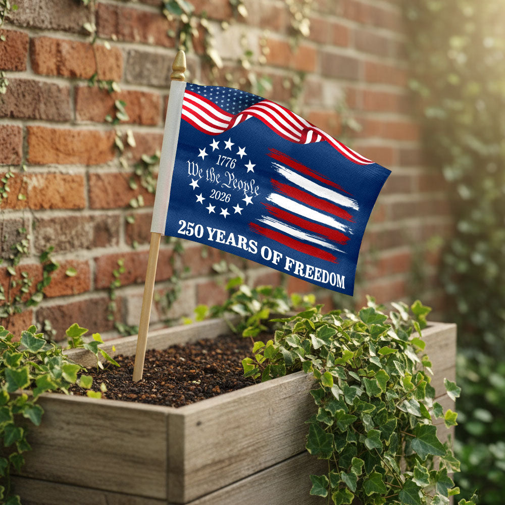 Handheld American Flag for 250th Anniversary Semiquincentennial 1776-2026