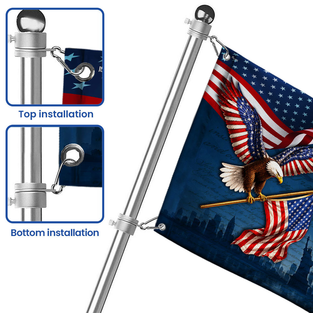God Bless America Grommet Flag 1776-2026 250 Years of Freedom