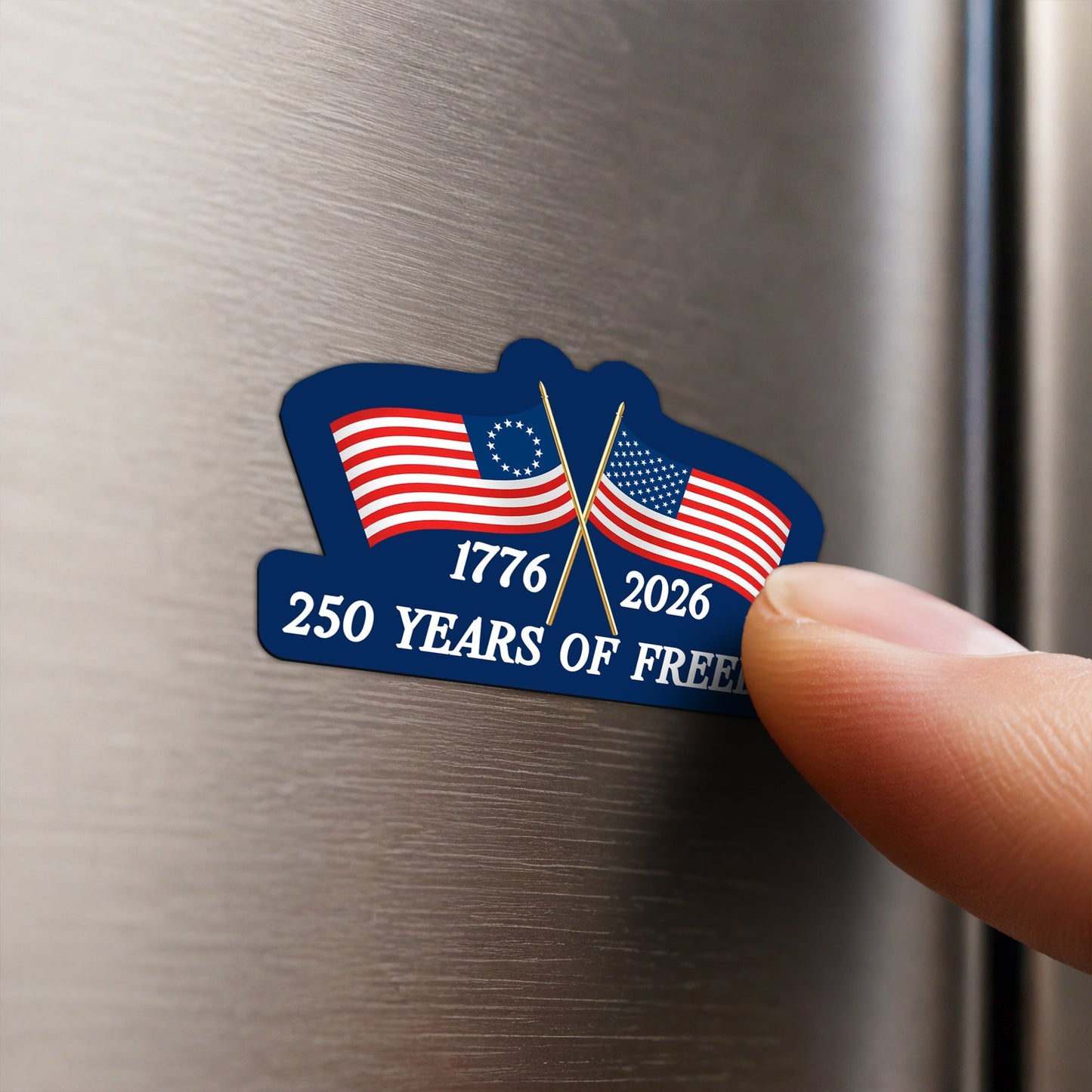 250 Years of Freedom Custom Car Magnet 1776-2026