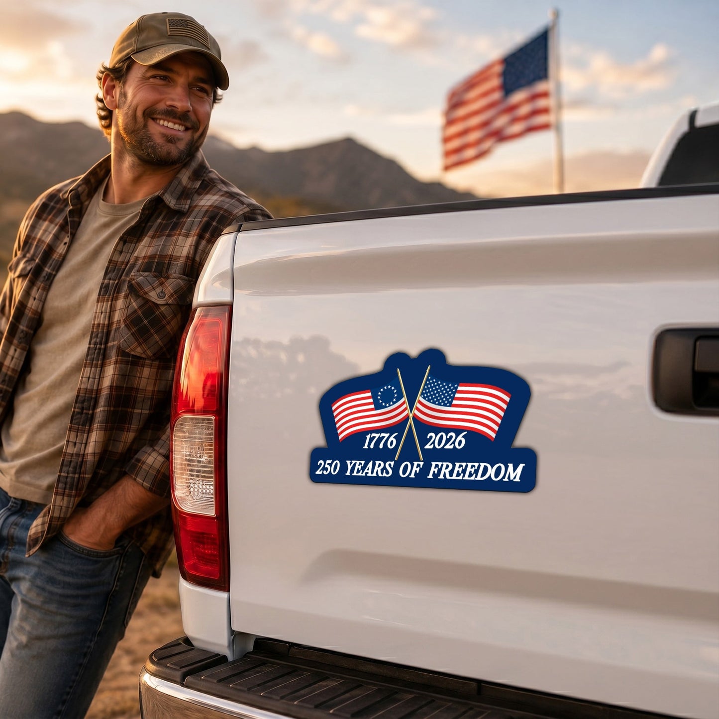 250 Years of Freedom Custom Car Magnet 1776-2026
