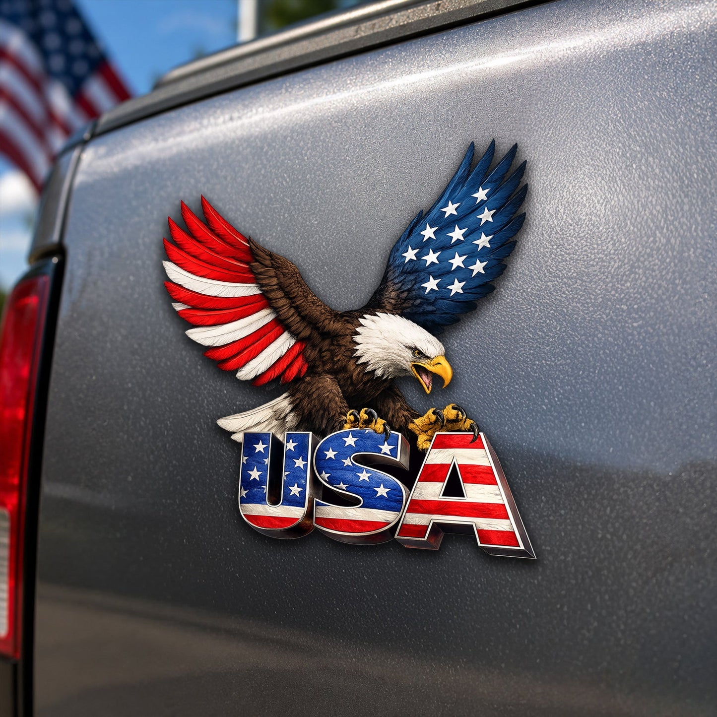 Bald Eagle American Patriotic Car Magnet for 250th Anniversary