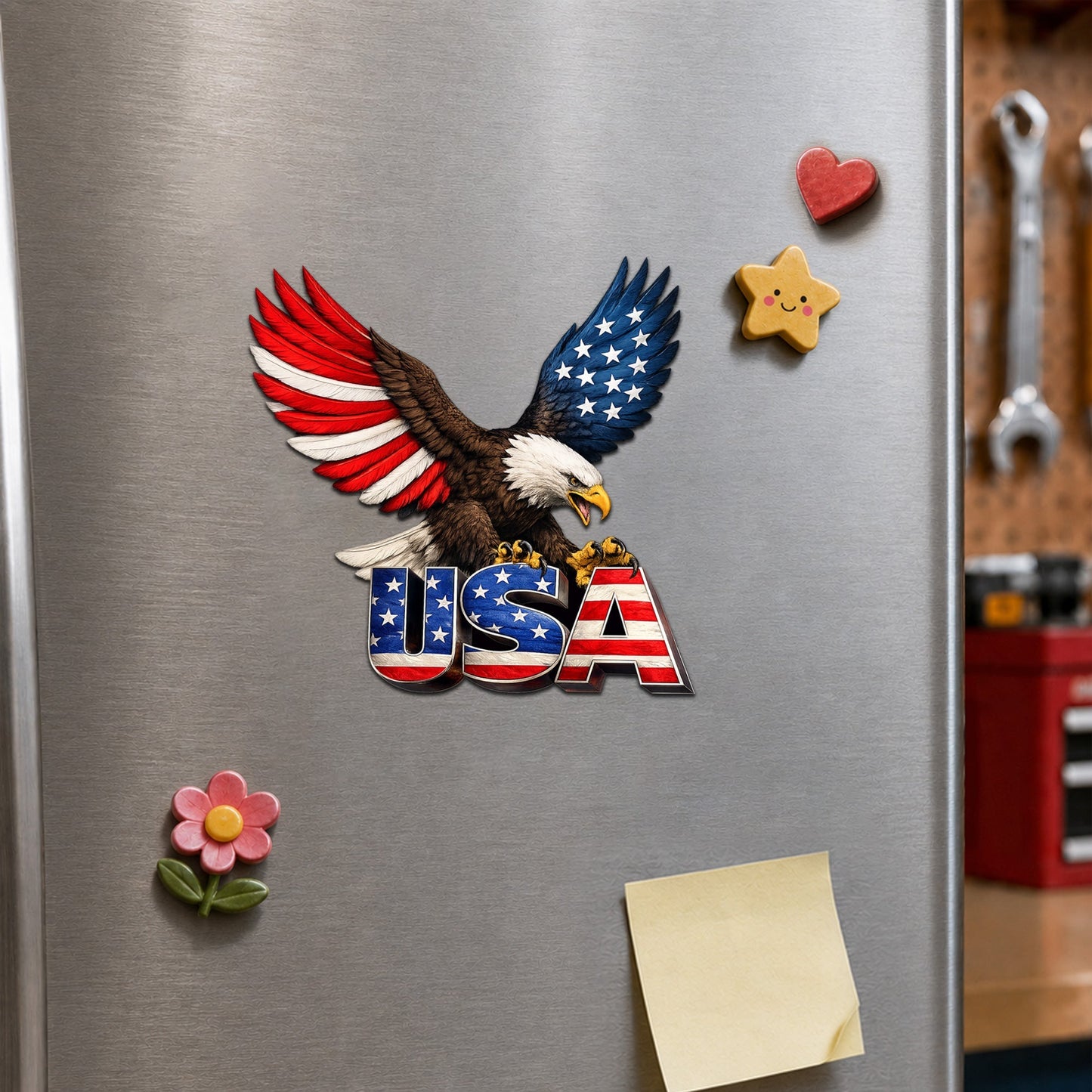 Bald Eagle American Patriotic Car Magnet for 250th Anniversary