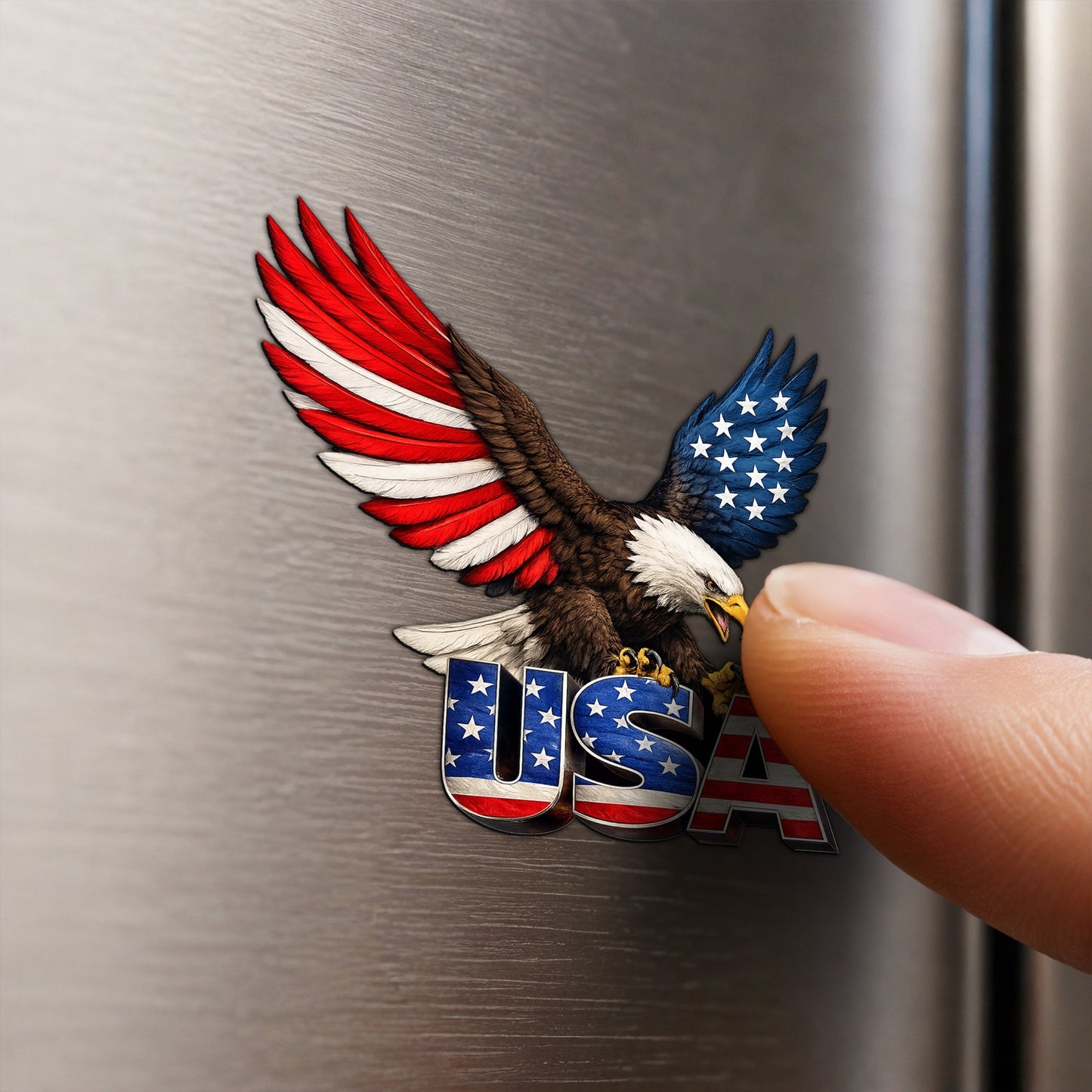 Bald Eagle American Patriotic Car Magnet for 250th Anniversary