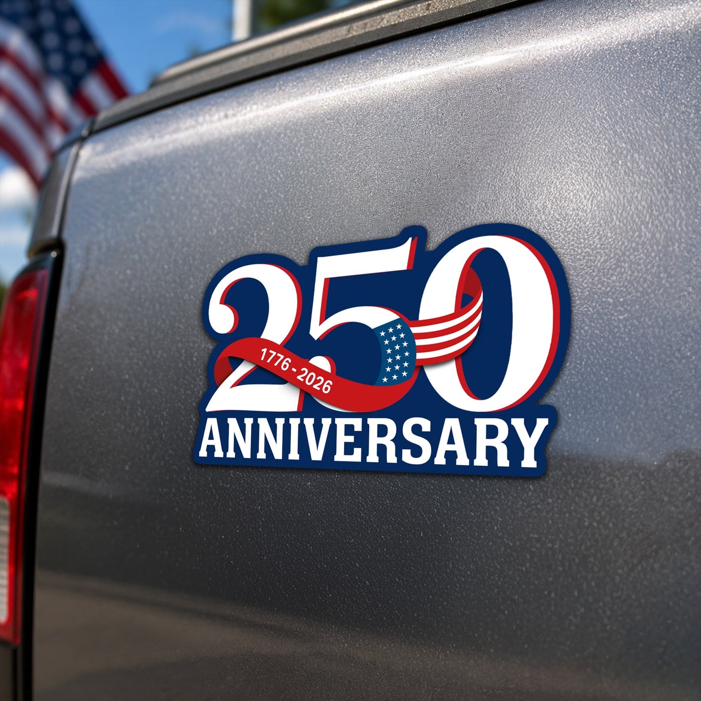 Patriotic 250th Anniversary Custom Magnet Sticker for Car and Refrigerator