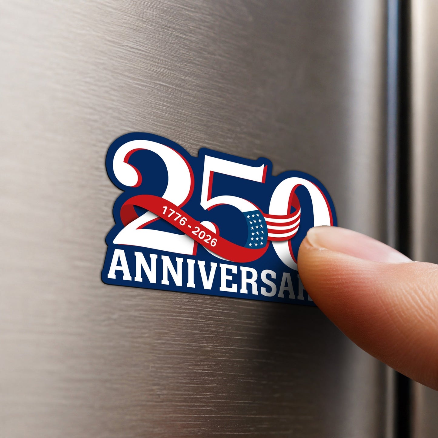 Patriotic 250th Anniversary Custom Magnet Sticker for Car and Refrigerator