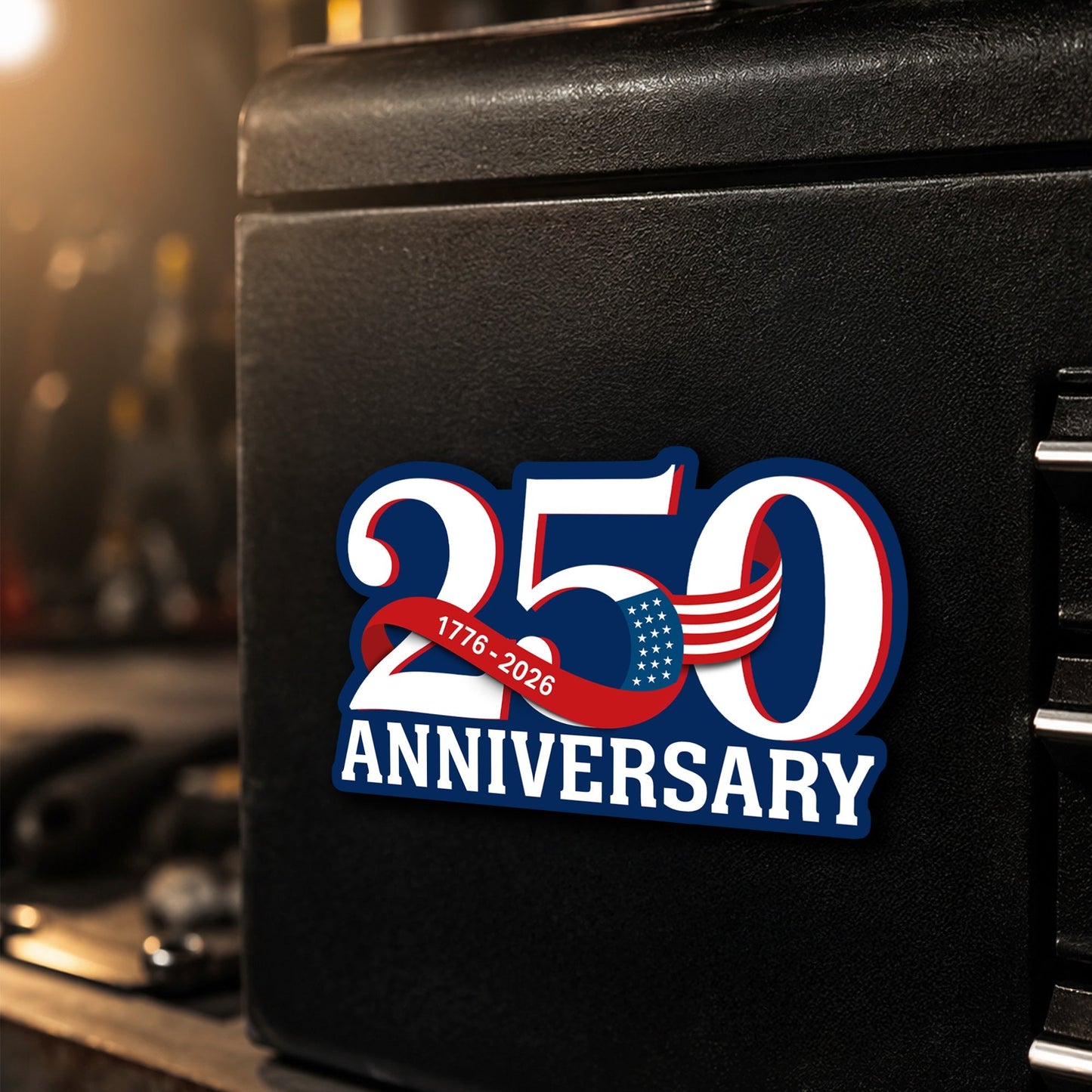 Patriotic 250th Anniversary Custom Magnet Sticker for Car and Refrigerator