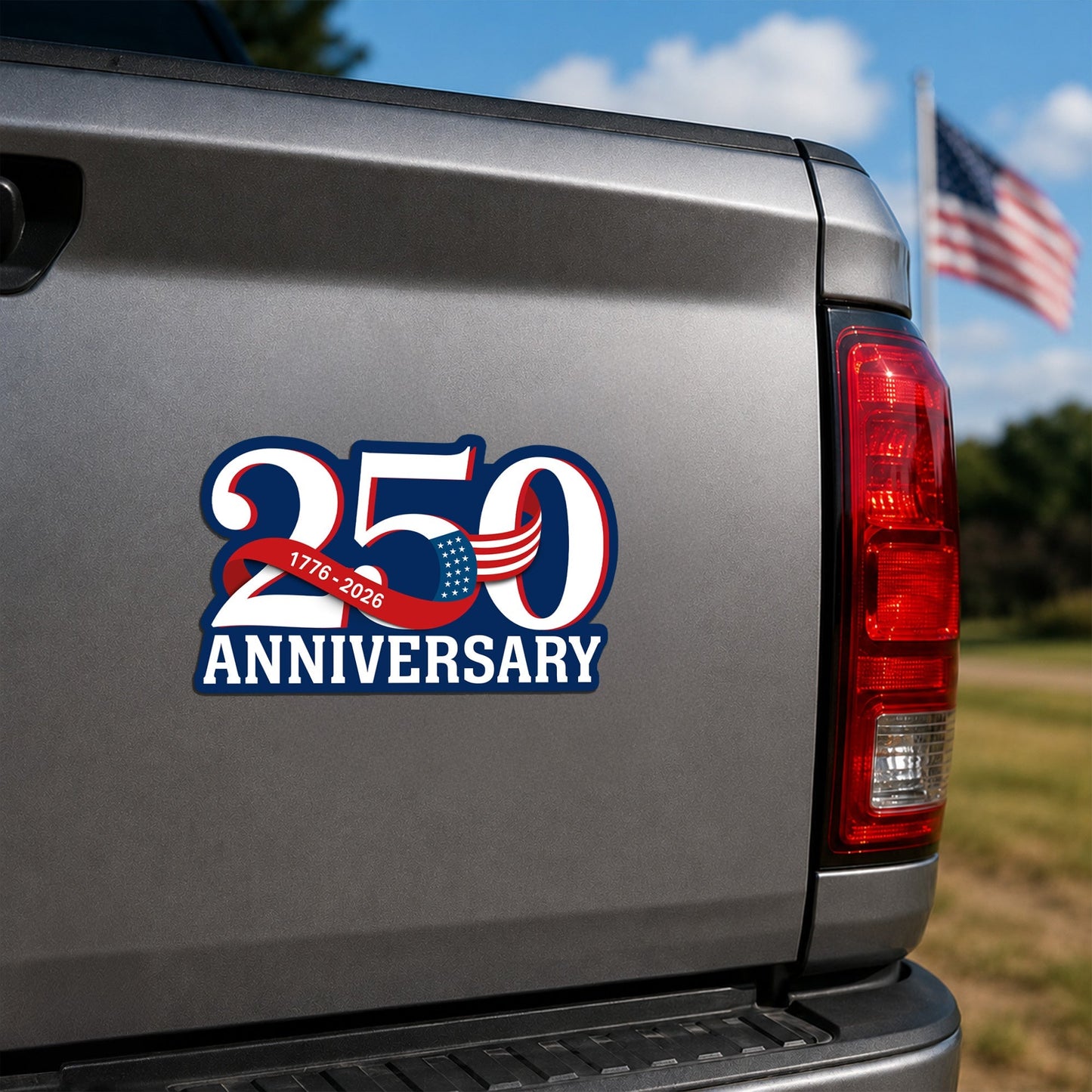 Patriotic 250th Anniversary Custom Magnet Sticker for Car and Refrigerator