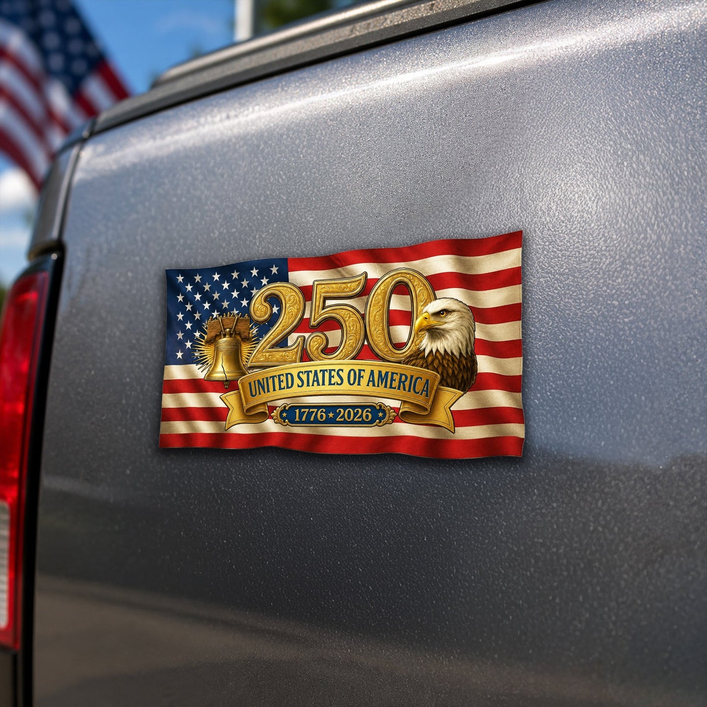 Custom Magnetic Refrigerator Stickers - 250 Years of America 1776-2026