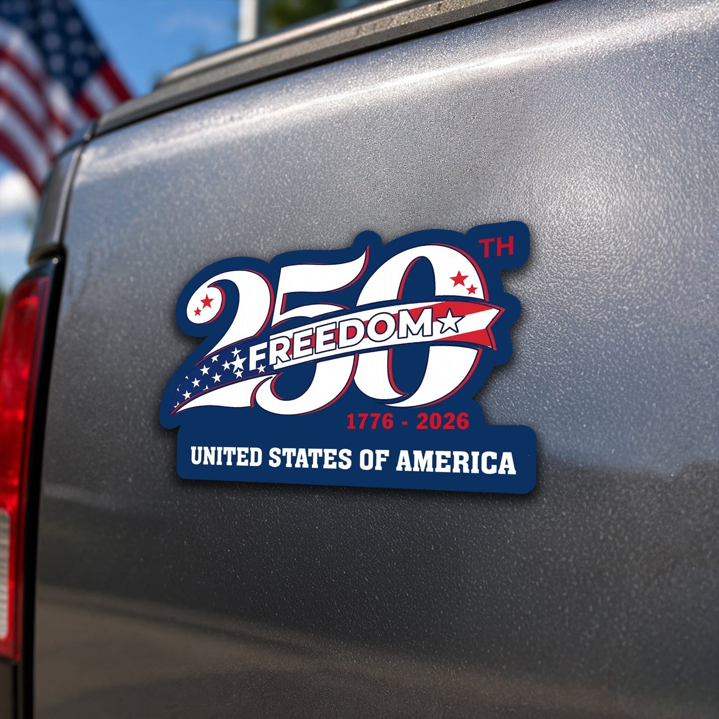 250 Years of Freedom Custom Magnet Sticker for Car and Refrigerator
