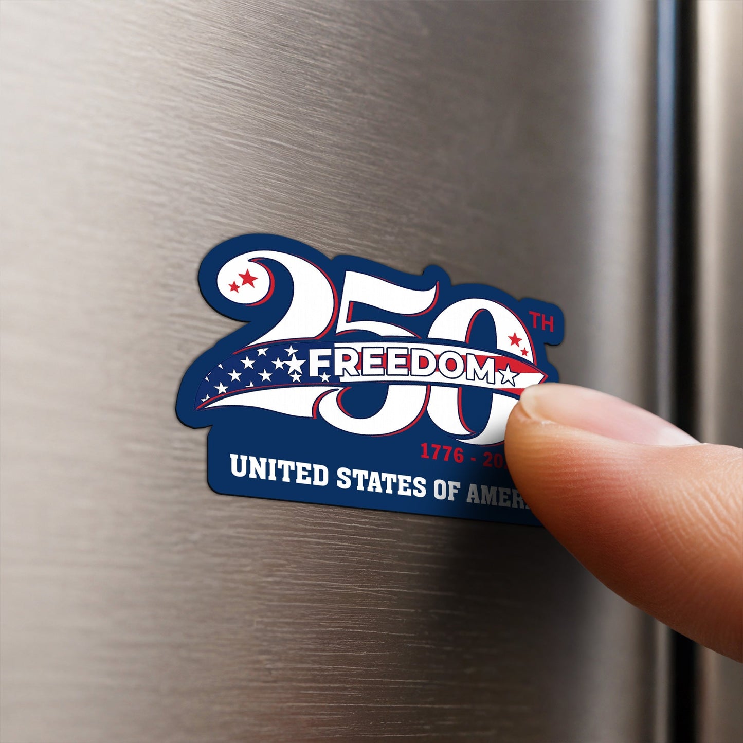 250 Years of Freedom Custom Magnet Sticker for Car and Refrigerator