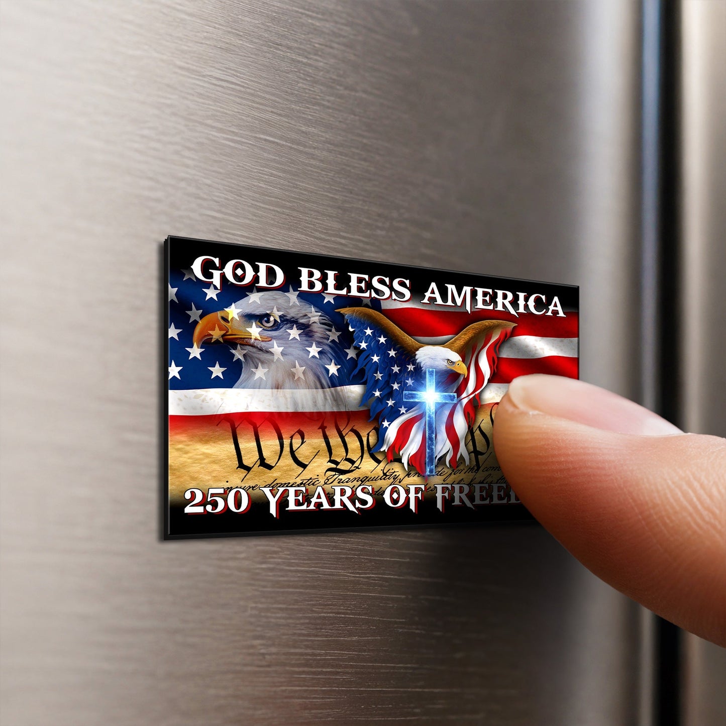 250 Years of Freedom Flag Car Magnet Custom Vinyl Sticker