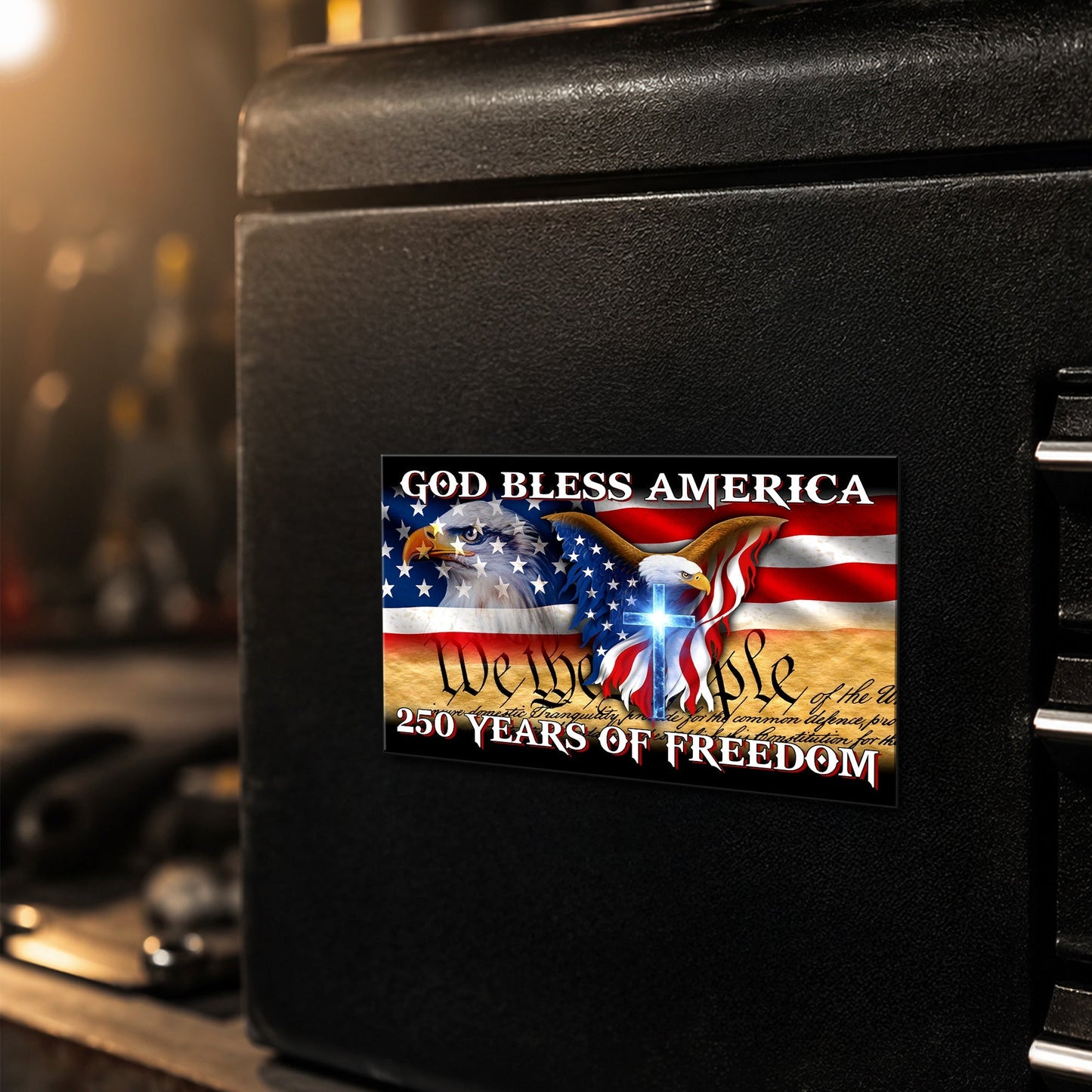 250 Years of Freedom Flag Car Magnet Custom Vinyl Sticker