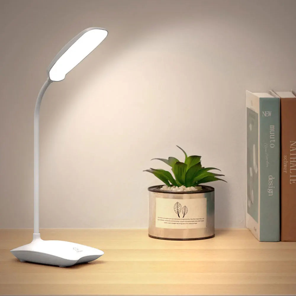 Dimmable LED Desk Lamp with Adjustable Neck and Wireless Charger