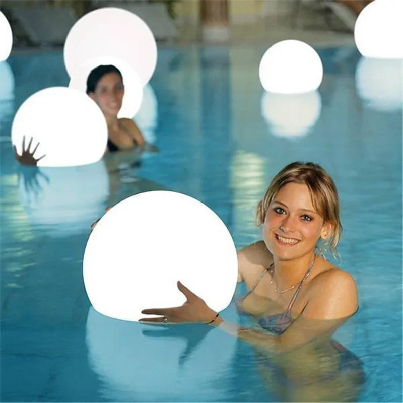 Rechargeable Waterproof LED Ball Lamp with Remote Control