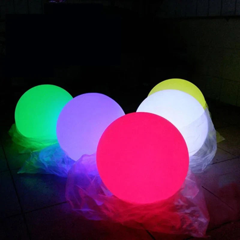 Rechargeable Waterproof LED Ball Lamp with Remote Control