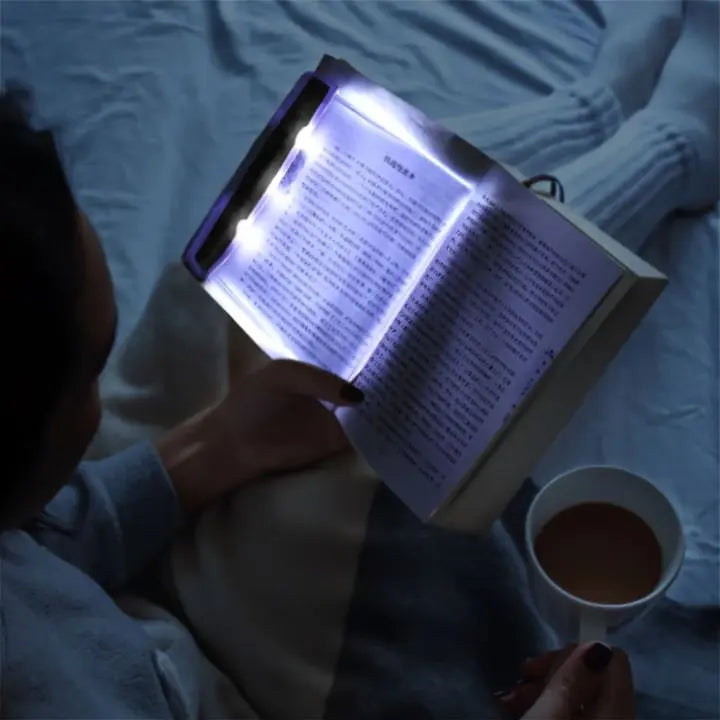 LED Flat Panel Reading Lamp with 2 Brightness Levels and Eye Protection