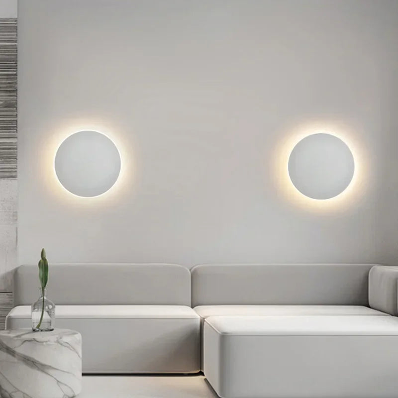 Round LED Wall Light - Modern Elegant Design