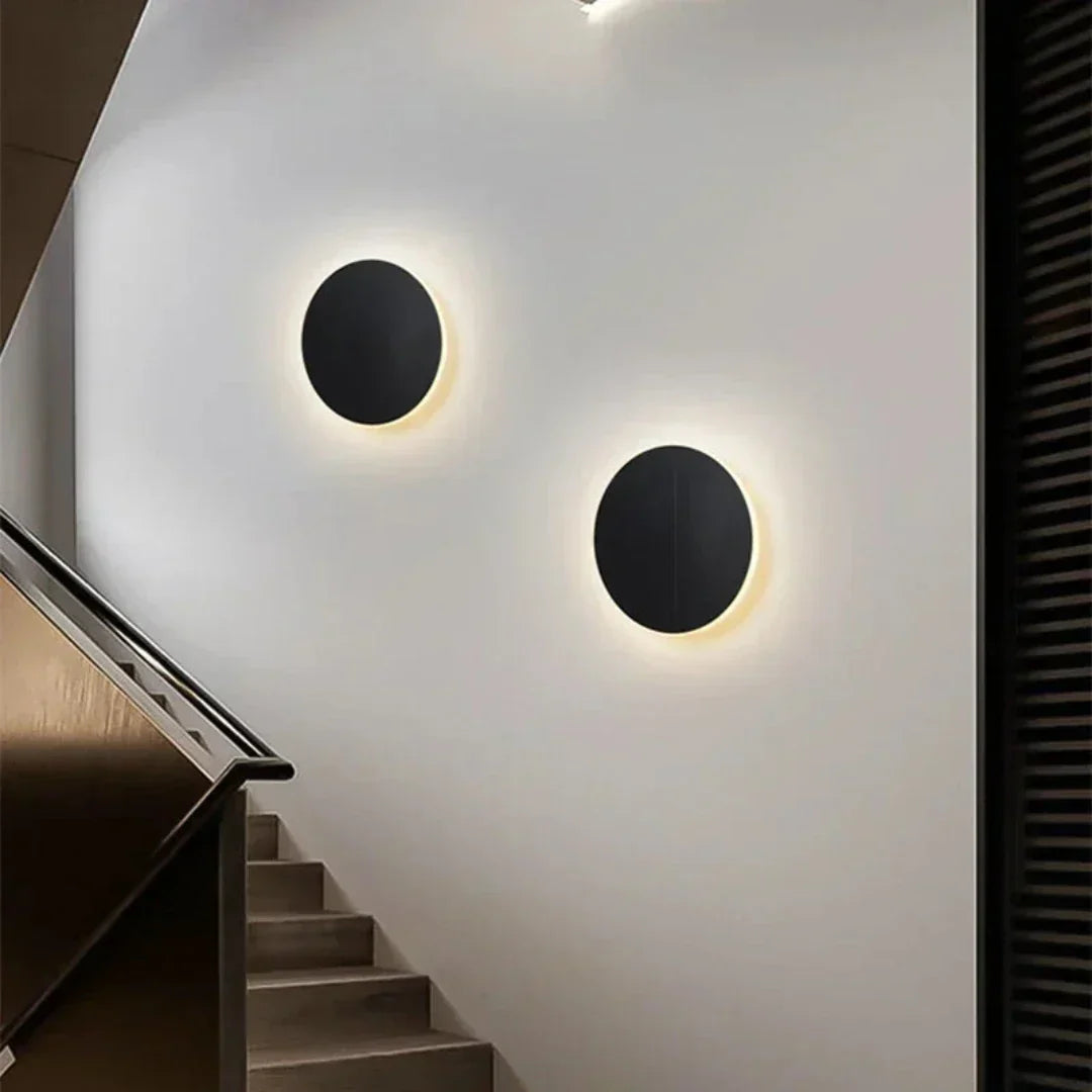 Round LED Wall Light - Modern Aluminum Design