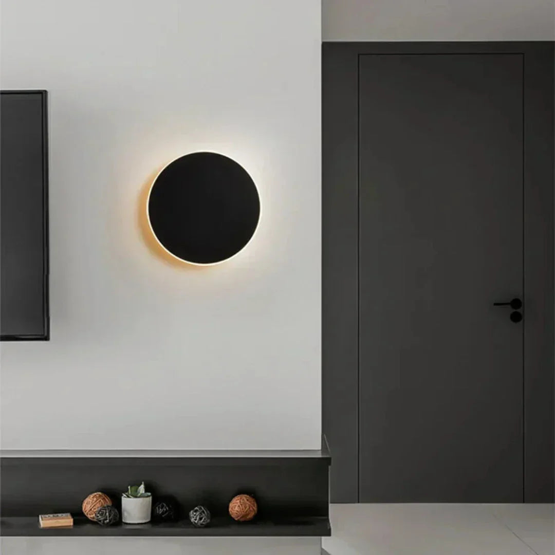 Round LED Wall Light - Modern Aluminum Design