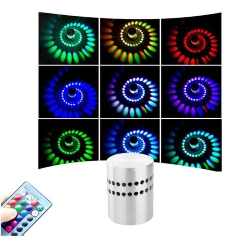 Spiral Aesthetic Ceiling Lamp with Remote Control
