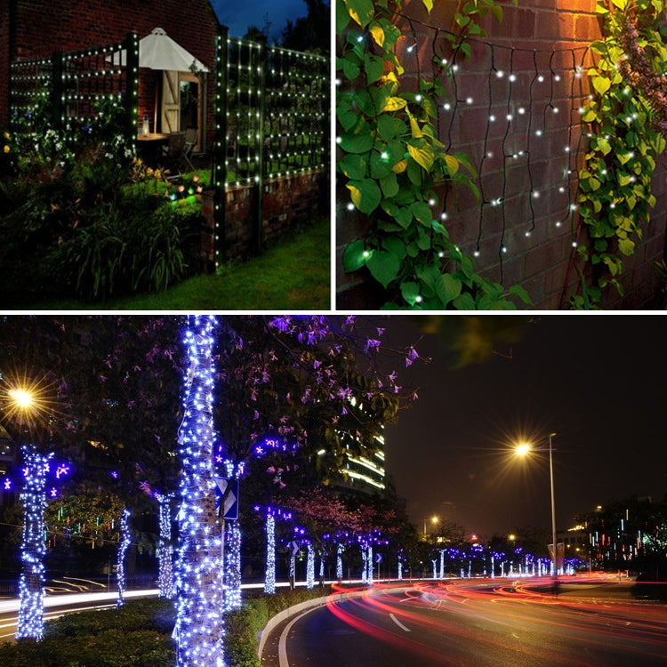 200 LED Solar String Lights - Waterproof Outdoor Christmas Decor, 72.5 ft, Blue