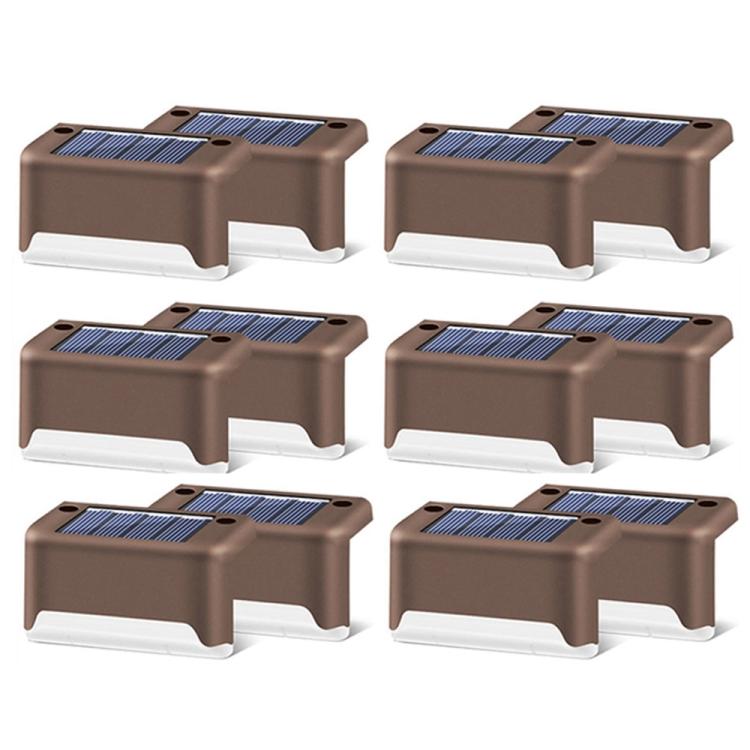 Solar Powered LED Outdoor Step Lights - IP65 Waterproof Garden Lamps, Warm White Light