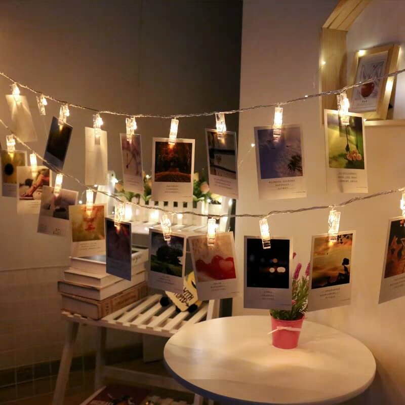 LED Clip Light Chain with Water-Resistant Lamp Beads