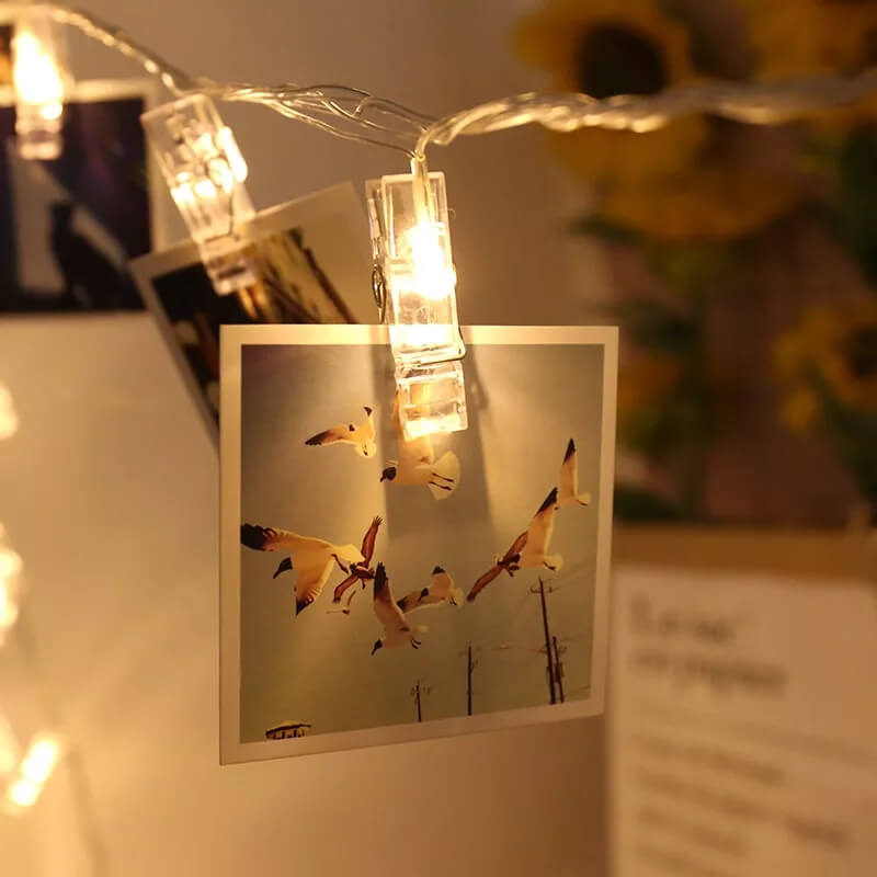 LED Clip Light Chain with Water-Resistant Lamp Beads