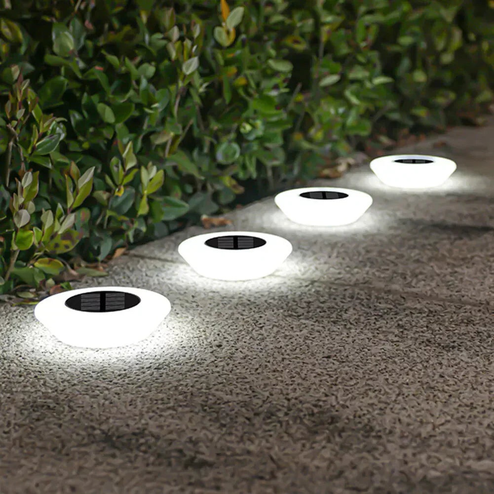 Solar LED Garden Pathway Lights with Automatic Dusk-to-Dawn Sensor
