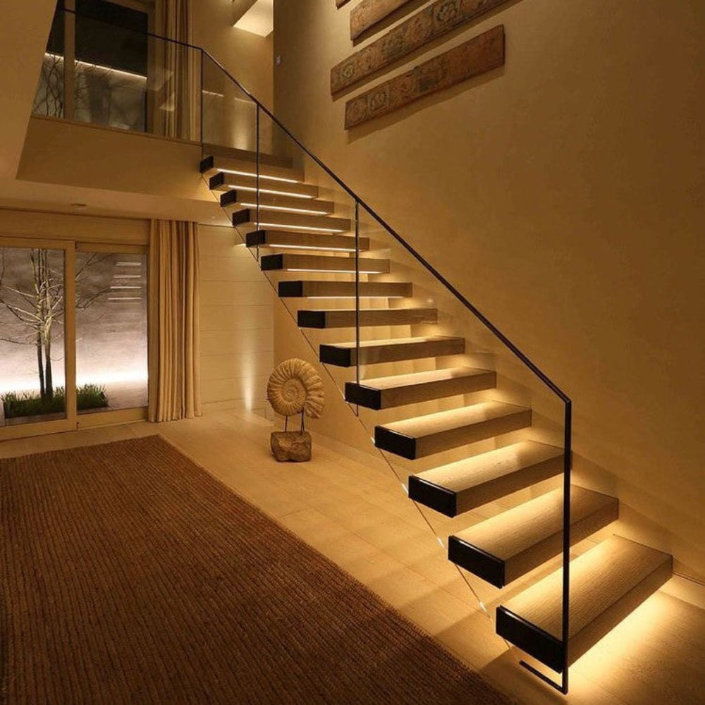 LED Motion Sensor Under Bed Night Light - Wireless Warm White