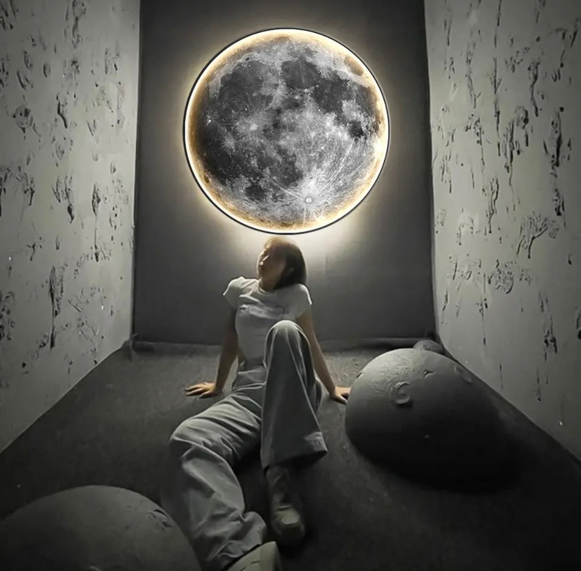 3D LED Moon Night Light with Soft Ambient Glow
