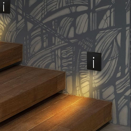 Motion Sensor LED Stair Light - Matte Black, Energy Efficient
