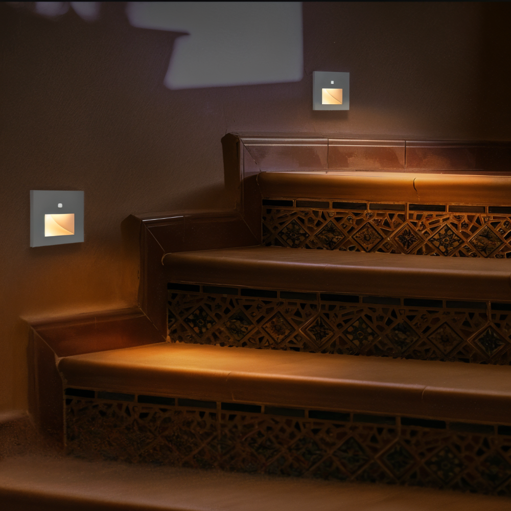 Motion Sensor LED Stair Light - Matte Black, Energy Efficient