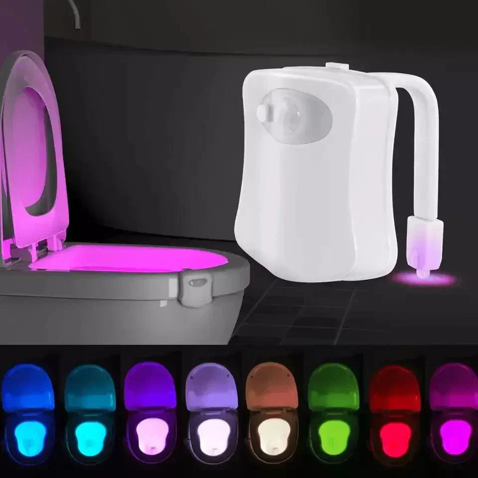 LED Toilet Night Light with Color Modes and Easy Adhesive Installation
