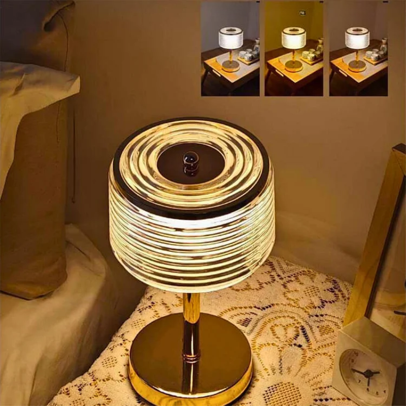 Ring-Shaped LED Table Lamp - Eco-Friendly GlowRing Design