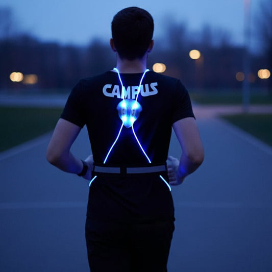 Reflective LED Safety Vest with Adjustable Fit for Running and Cycling