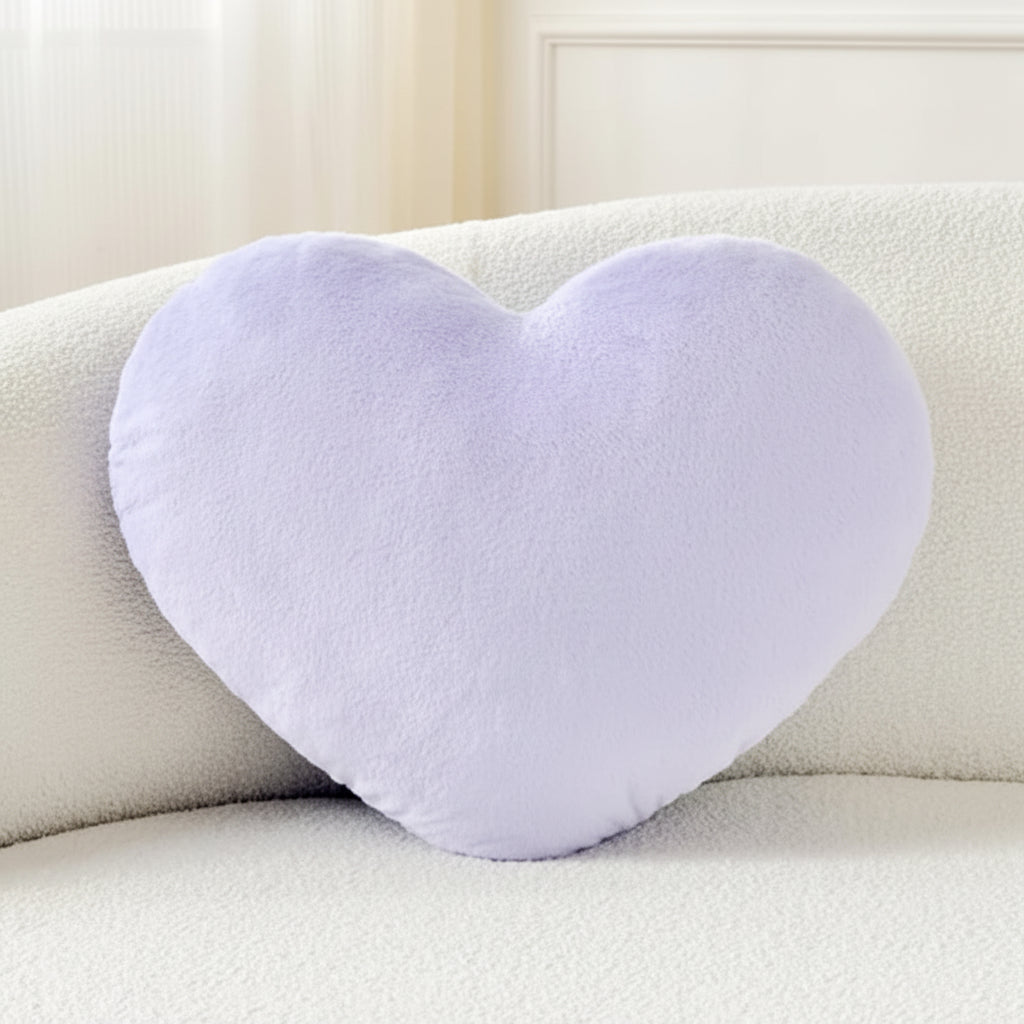 Soft Pink Heart Shaped Plush Pillow for Valentine’s Day Gift