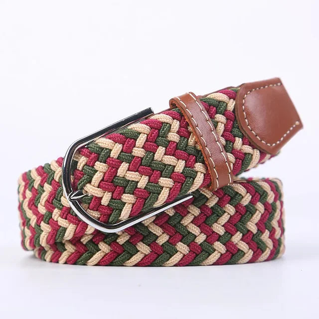 Casual Adjustable Stretch Belt in Elastic Fabric