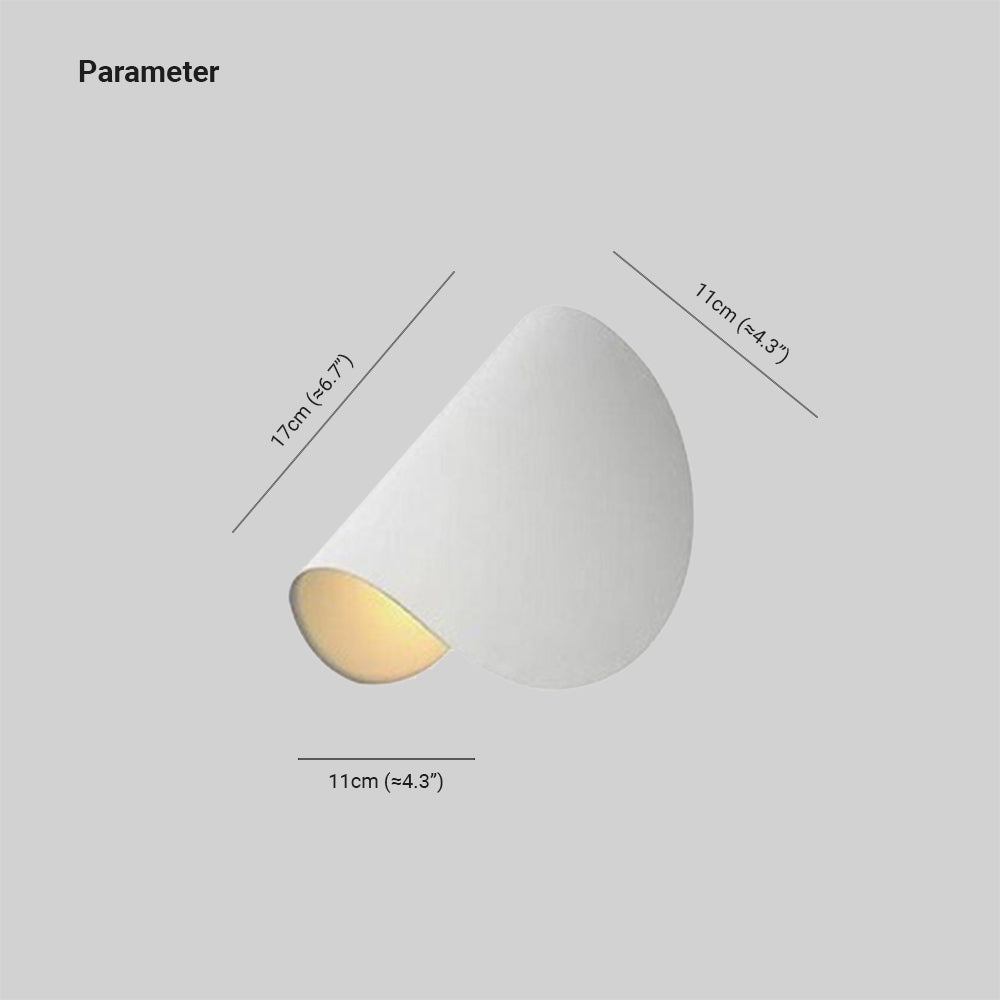 Geometric LED Wall Light in Metal - 4 Color Options