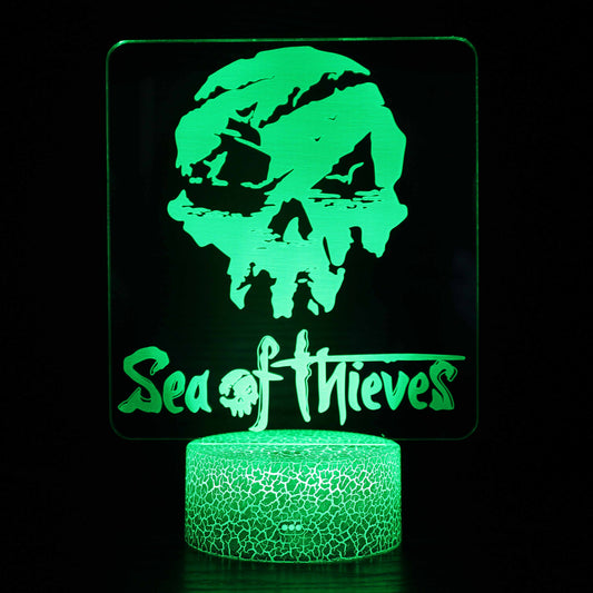 3D LED Night Light with Touch Control and Remote - Color Changing AetherGlow Lamp