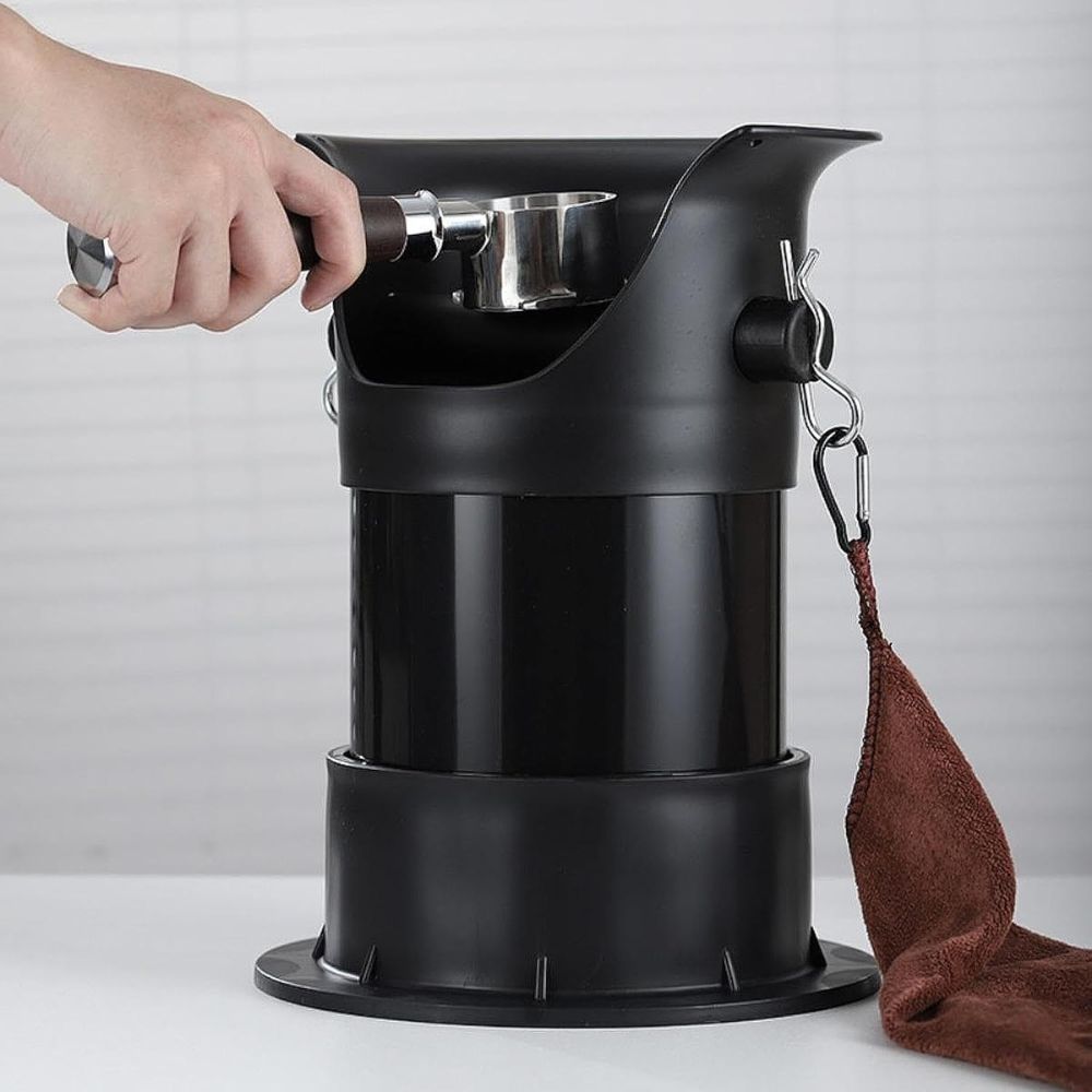 Large Coffee Grind Waste Knock Box with Quiet Knock Bar