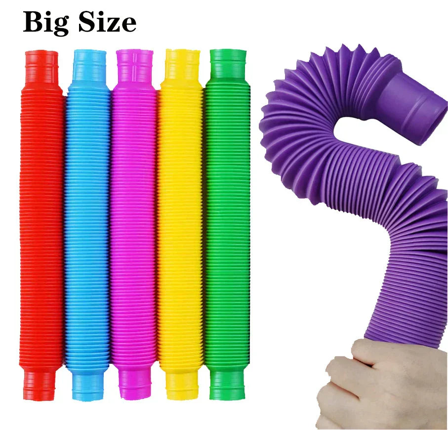Large Telescopic Sensory Fidget Tube for Stress Relief and Creative Play