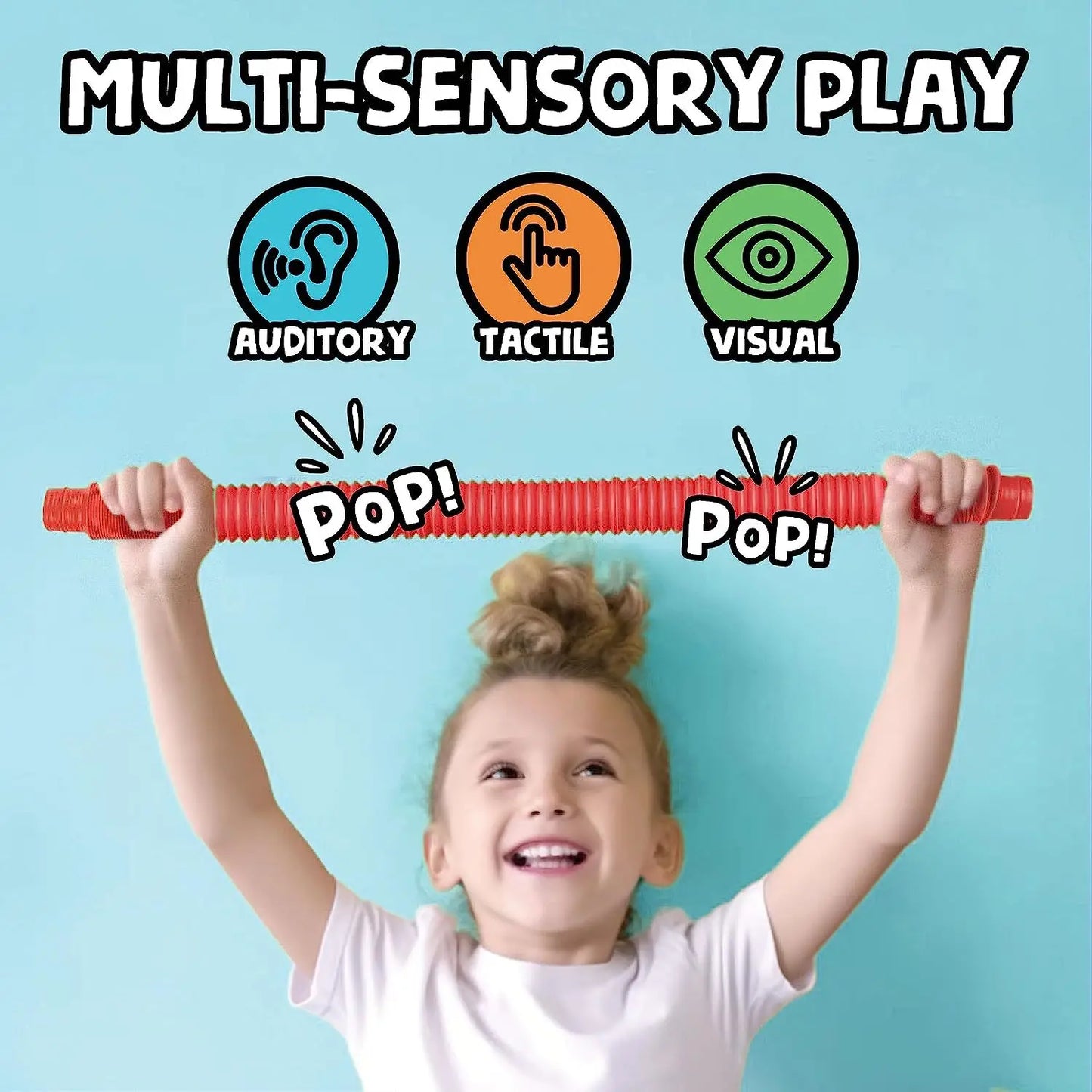 Large Telescopic Sensory Fidget Tube for Stress Relief and Creative Play